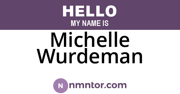 Michelle Wurdeman