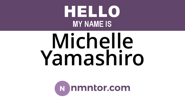 Michelle Yamashiro