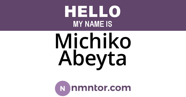 Michiko Abeyta