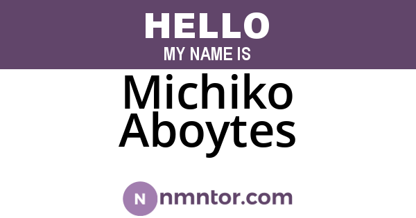 Michiko Aboytes