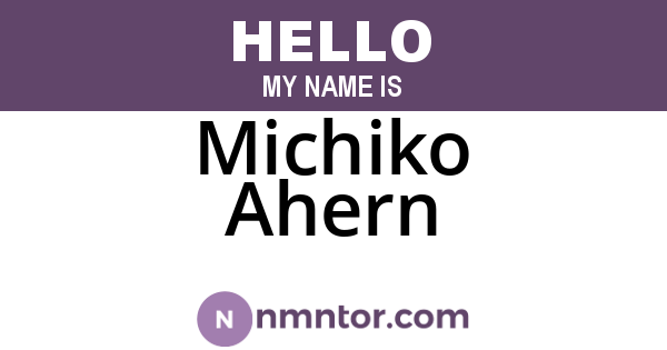 Michiko Ahern