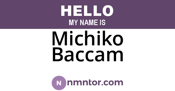 Michiko Baccam