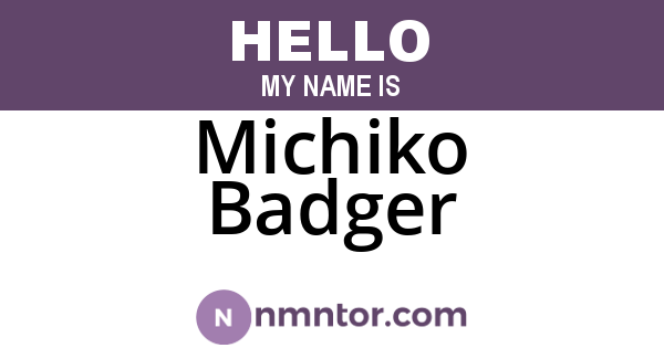 Michiko Badger