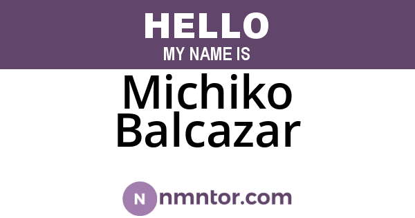 Michiko Balcazar