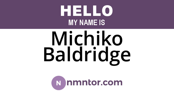 Michiko Baldridge