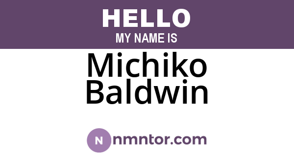 Michiko Baldwin