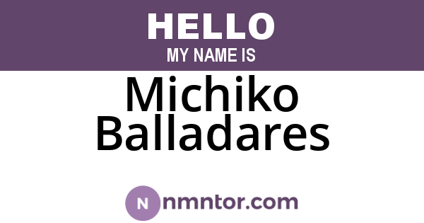 Michiko Balladares