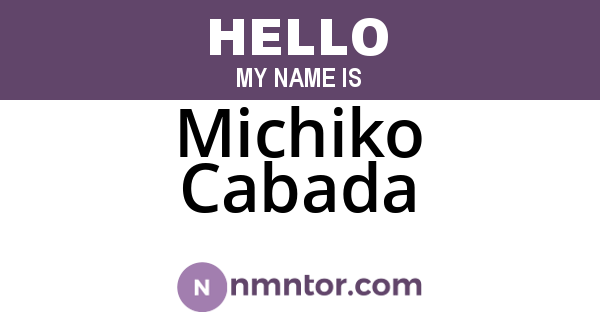 Michiko Cabada