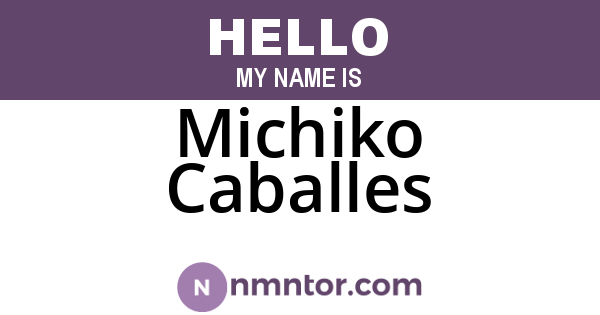 Michiko Caballes