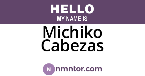 Michiko Cabezas