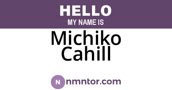 Michiko Cahill