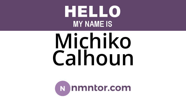 Michiko Calhoun