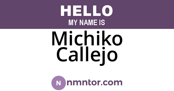 Michiko Callejo