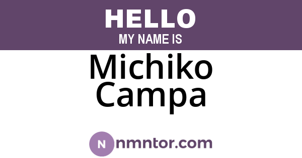 Michiko Campa