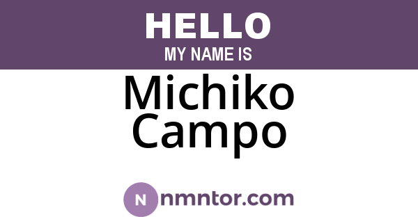 Michiko Campo