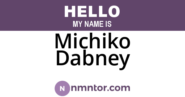 Michiko Dabney