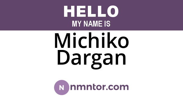 Michiko Dargan