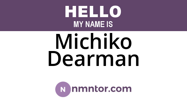 Michiko Dearman