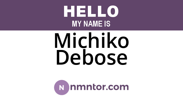 Michiko Debose