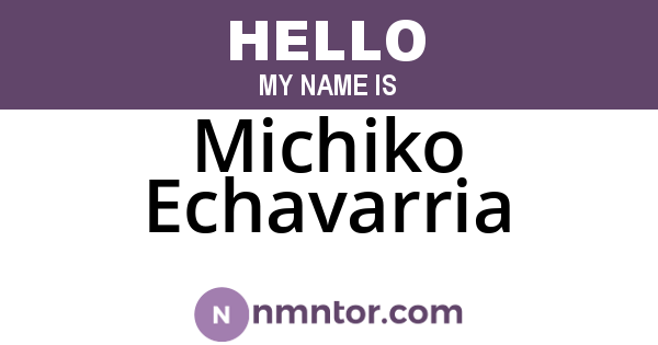 Michiko Echavarria