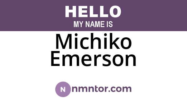 Michiko Emerson