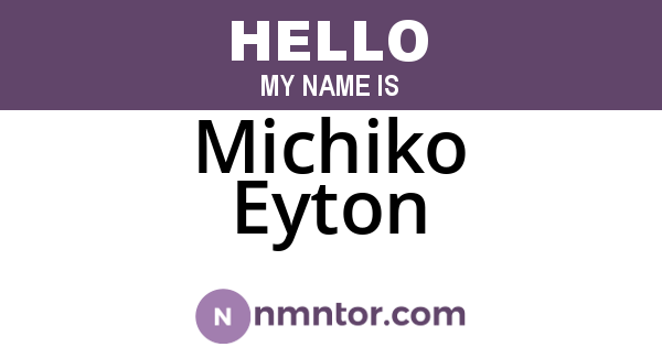 Michiko Eyton