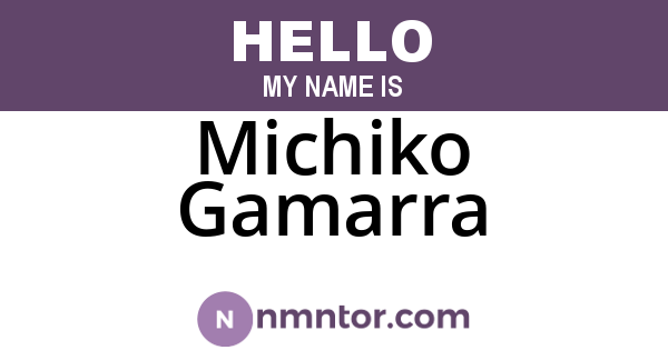 Michiko Gamarra