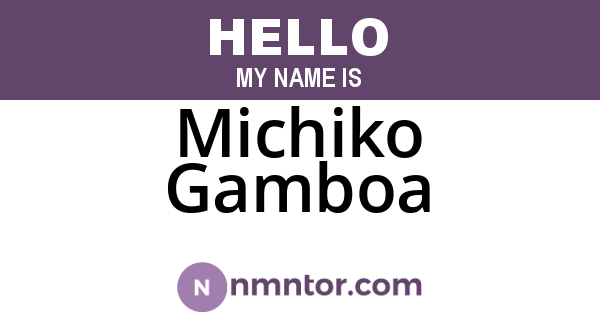 Michiko Gamboa