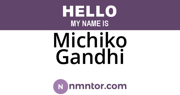 Michiko Gandhi