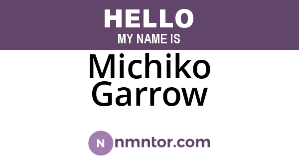 Michiko Garrow