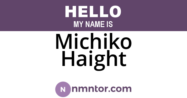Michiko Haight