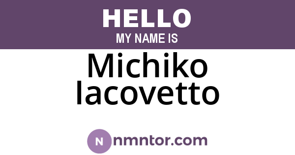 Michiko Iacovetto
