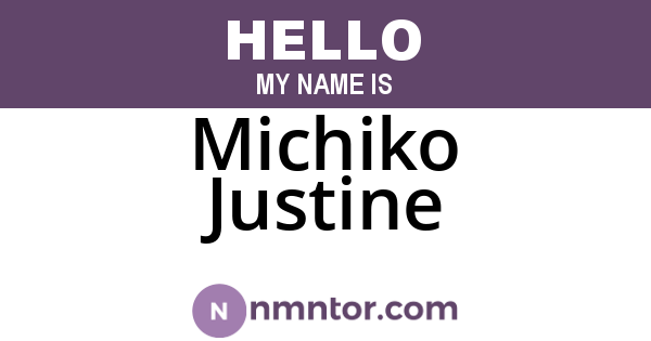Michiko Justine