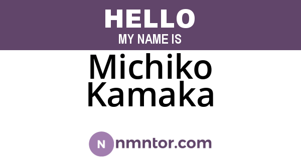 Michiko Kamaka