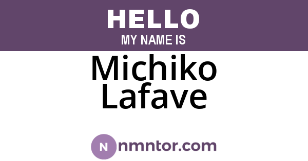 Michiko Lafave