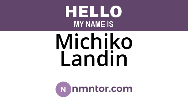 Michiko Landin