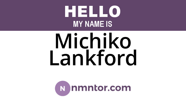 Michiko Lankford