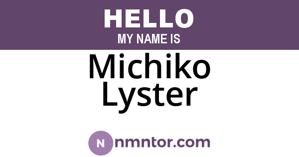Michiko Lyster