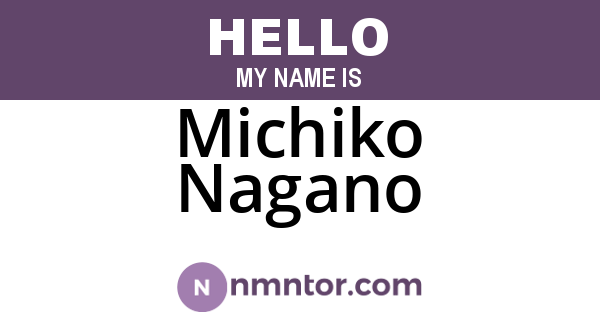 Michiko Nagano