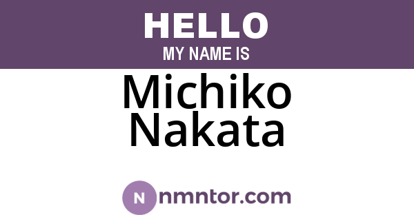 Michiko Nakata