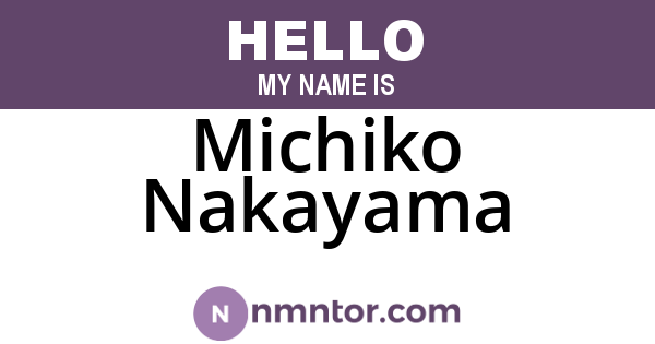 Michiko Nakayama