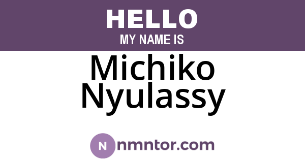 Michiko Nyulassy