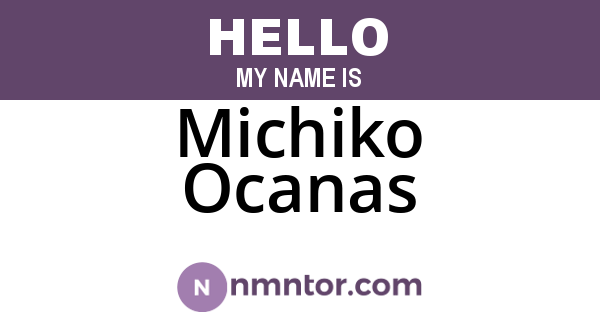 Michiko Ocanas