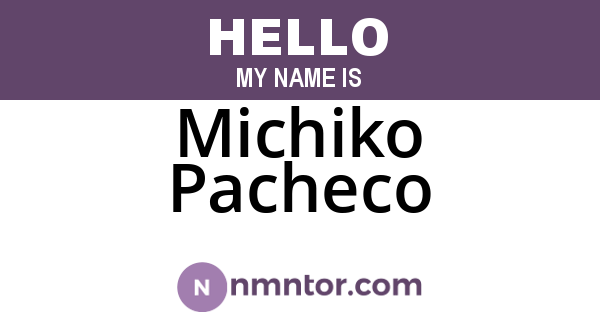 Michiko Pacheco
