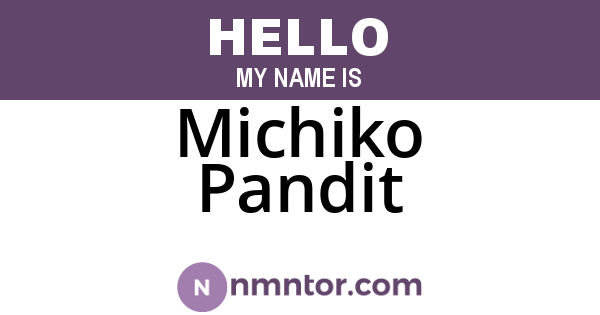 Michiko Pandit
