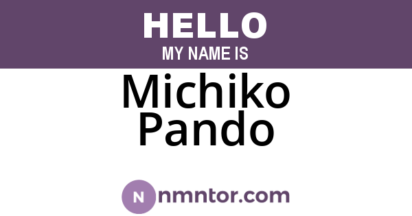 Michiko Pando