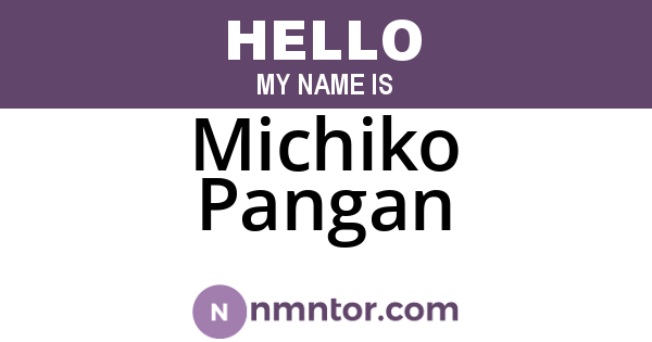 Michiko Pangan