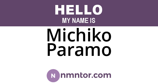 Michiko Paramo