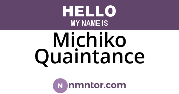 Michiko Quaintance