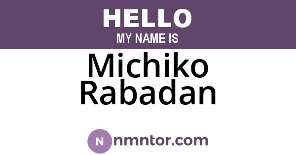 Michiko Rabadan